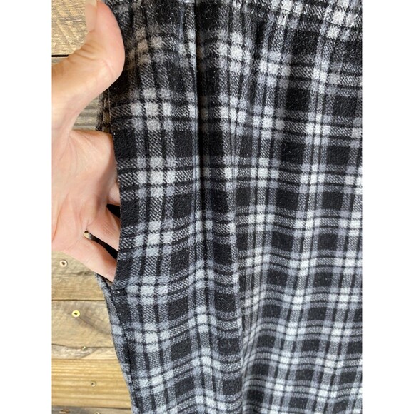 Fruit Of The Loom Men's Sleepwear Sz XL Pants Black Grey Plaid Polyester - Picture 4 of 10